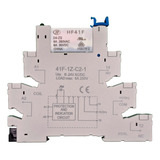 Rele Acoplador Interface Slim Trilho Din 24v 6a Hf41f 1na nf