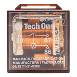 Relê Auxiliar 4 Pinos 12v 40a Universal Tech One
