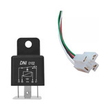 Relê Auxiliar Automotivo 4 Pinos Universal 12v 40a Chicote