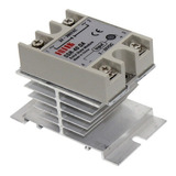 Relé De Estado Sólido Ssr 40 3 32vdc 40a Dissipador