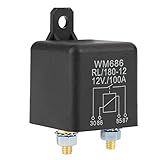 Relé De Partida De Carro 12V 100A Relés De Partida 4 Pinos Normal Aberto Relé De Partida Elétrico Para Serviço Pesado Contator De Carregador Dividido Para Bateria De Controle