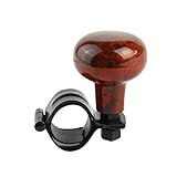Rellix Maçaneta Giratória Para Volante Woodgrain Ajuste Universal Para Todos Os Carros Caminhões Semifinais Tratores Barcos Carrinhos De Golfe Acessório De Alça Elétrica Suicida