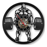 Relógio Academia Musculação Strongman Disco Vinil