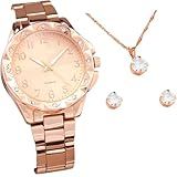 Relogio Aço Inox Rose Feminino Caixa Qualidade Premium Original