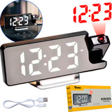 Relogio Alarme Led Projetor Espelhado Teto Kaizu 127 220v