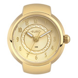 Relógio Anel Euro Feminino Unique Dourado   Eu2035yuv 4d