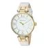 Relógio Anne Klein 109168wtwt Com Pulseira De Couro Dourada