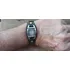 Relogio Antigo Milan Pulseira Larga Bracelete Couro Funciona