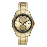 Relógio Armani Exchange Dourado Aço Masculino