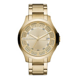 Relógio Armani Exchange Masculino Dourado Aço