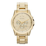 Relógio Armani Exchange Masculino Dourado Ax2099b1