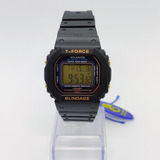 Relógio Atlantis 7305g Estilo Shock Preto Resistente A Água