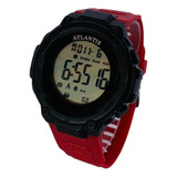 Relógio Atlantis A8018 Sport Pulseira Borracha Vermelho