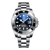 Relógio Automático Submariner Pagani 40mm Vidro