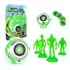 Relógio Ben 10 Lançador Luzes E Som 4 Bonecos Omnitrix Ben10