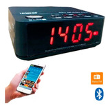 Relógio Caixa Som Bluetooth Sd Despertador Recarregável Lelo