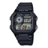 Relógio Casio Ae-1200wh-1a Masculino Mundial Quadrado 5 Alarmes Cor Da Correia Preto