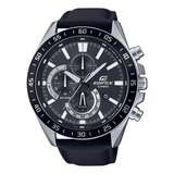 Relógio Casio Analógico Edifice Efv 620l 1avudf Cor Da Correia Preto Cor Do Bisel Prata Cor Do Fundo Preto