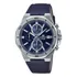 Relógio Casio Edifice Efv-640l-2avudf Em Pulseira De Couro Mileus, Cor Azul