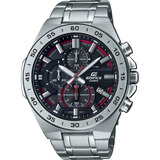 Relógio Casio Edifice Masculino Cronografo Efr 564d 1avudf Cor Da Correia Prata Cor Do Fundo Preto