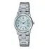 Relogio Casio Feminino Ltp-v002d 2bu Prata Aço Analogico Cor Do Fundo Azul