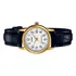 Relógio Casio Feminino Pequeno Dourado Pulseira Couro Preto