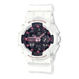 Relógio Casio G-shock Feminino Branco Gma-s140m-7adr Cor Do Fundo Preto