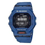 Relógio Casio G shock G squad Sports Gbd 200 2dr Correia Azul Bisel Azul Fundo Preto