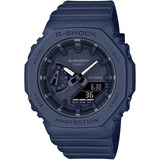 Relógio Casio G shock Gma s2100ba 2a1dr carbon Core Guard Cor Da Correia Azul Cor Do Bisel Azul Cor Do Fundo Azul