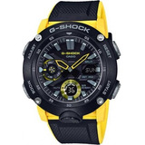 Relógio Casio G-shock Masculino Anadigi Ga-2000-1a9dr Cor Da Correia Preto Cor Do Bisel Amarelo Cor Do Fundo Preto