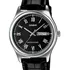 Relógio Casio Masculino Classico Couro Preto Numeros Romanos