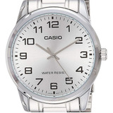 Relógio Casio Masculino Collection Prata Mtp v001d 7budf Cor Da Correia Prateado