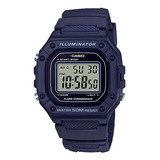Relogio Casio Masculino Digital Azul Original W 218h 2avdf