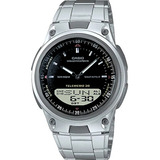 Relógio Casio Masculino Standard Anadigi Prata Aw 80d 1avdf