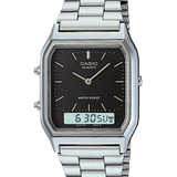 Relógio Casio Unissex Vintage Prata Aq 230a 1dmq