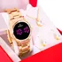 Relógio Champion Feminino Digital Led Dourado Ch48019h Cor Do Fundo Preto