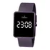 Relógio Champion Feminino Digital Led Quadrado Ch40080i Cor Da Correia Roxo Cor Do Bisel Preto Cor Do Fundo Preto