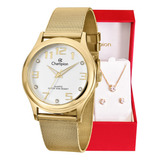 Relogio Champion Feminino Dourado