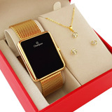 Relógio Champion Feminino Dourado Luxo