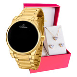 Relógio Champion Feminino Dourado Original
