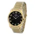 Relogio Champion Masculino Dourado Banhado Ouro 18k Cor Do Fundo Preto 3
