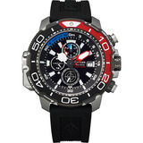 Relógio Citizen Bj2167 03e Promaster Titanium Aqualand Cor Da Correia Pulseirapreta Cor Do Bisel Preto Com Vermelho Cor Do Fundo Mostrador Preto Com Azul