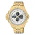 Relógio Citizen Masculino Analógico Digital Js1042-56a Cor Da Correia Dourado Cor Do Bisel Dourado Cor Do Fundo Branco