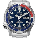 Relógio Citizen Masculino Divers 200m Tz31696f Aço Pepsi Cor Da Correia Prateado Cor Do Bisel Azul Cor Do Fundo Azul