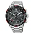 Relógio Citizen Masculino Promaster Eco-drive Radio Controll Cor Da Correia Prateado Cor Do Bisel Preto Cor Do Fundo Preto