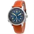 Relógio Citizen Masculino Promaster Eco-drive Radio-controll Correia Marrom Bisel Prateado Fundo Azul