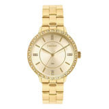 Relógio Condor Feminino Co2036mvy 4x Cor Da Correia Dourado Cor Do Bisel Dourado Cor Do Fundo Dourado