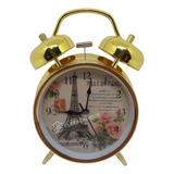 Relógio D Mesa 16cm Sino Martelinho Despertador Lindo Le8122