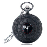 Relógio De Bolso Com Colar De Quartzo Relógio De Bolso Preto