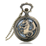 Relógio De Bolso Edward Elric Fullmetal Alchemist   Bronze